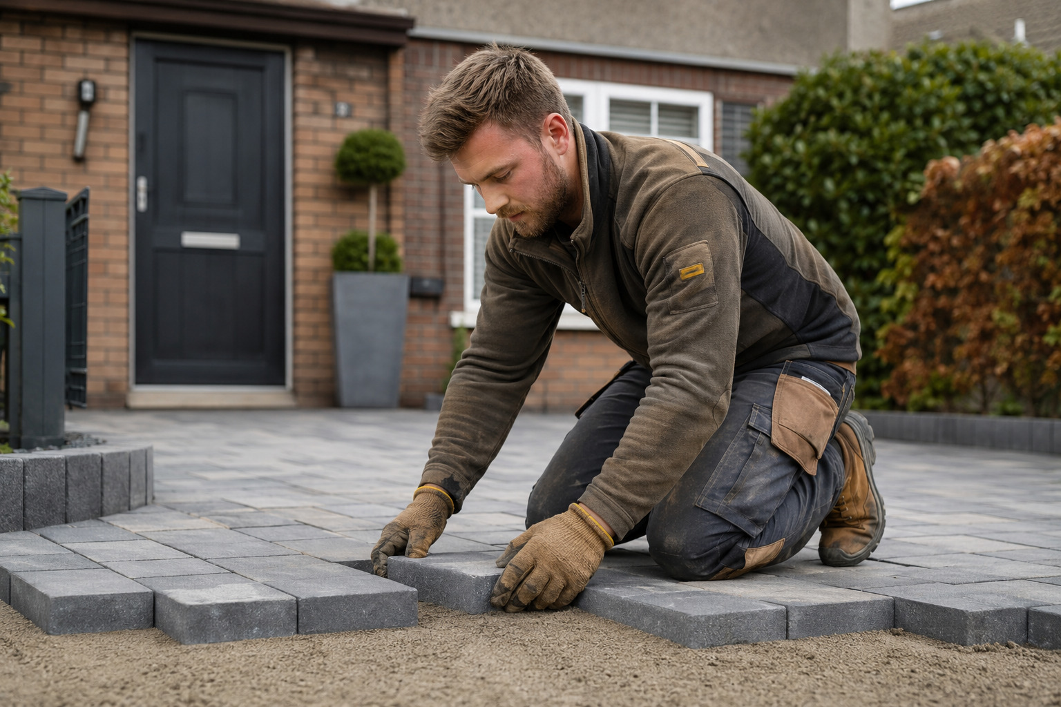 Block paving driveway completed by StonePath Paving & Driveways in Castleknock