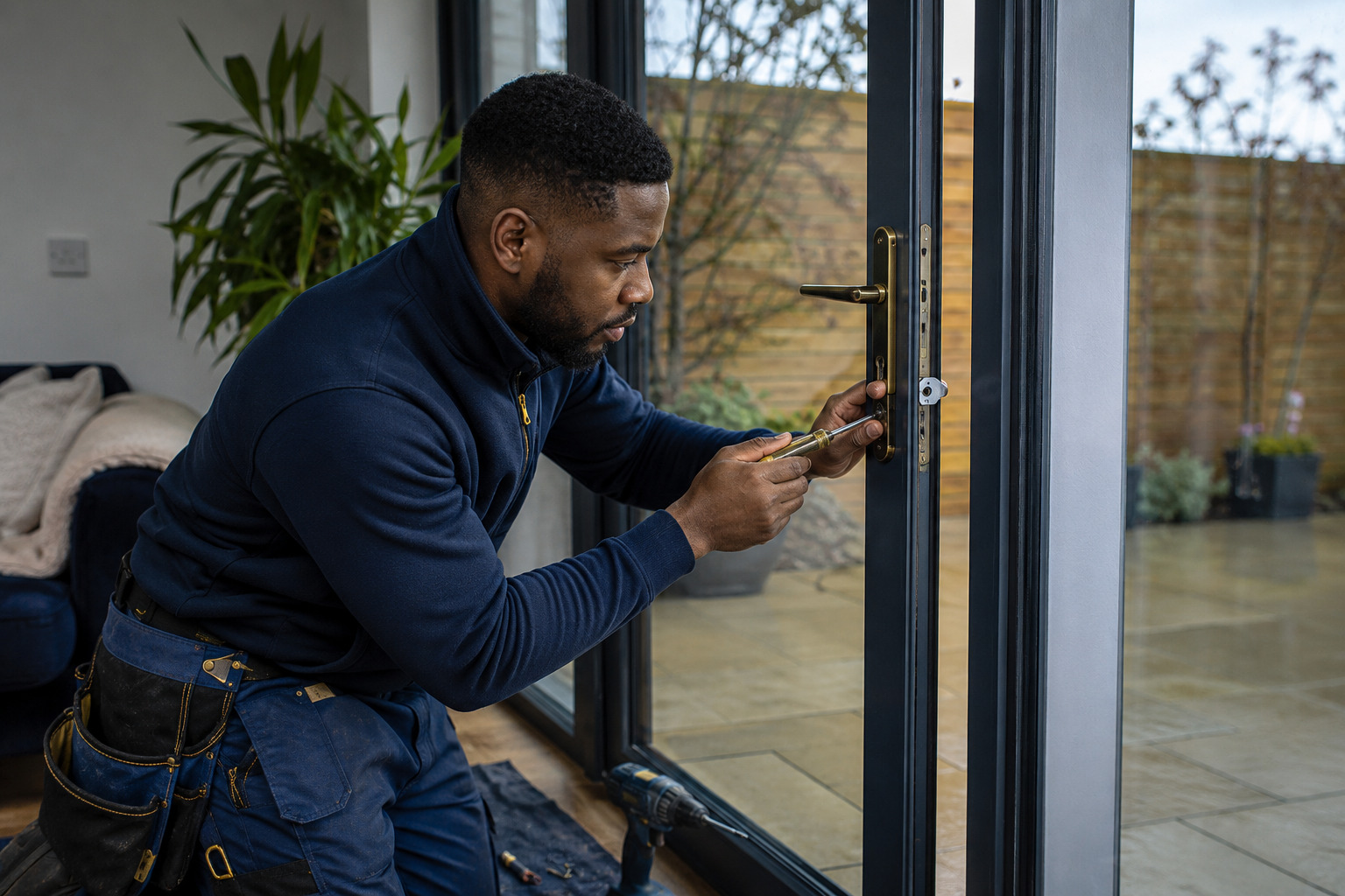Sliding patio doors installed by ClearView Windows & Doors in Dundrum